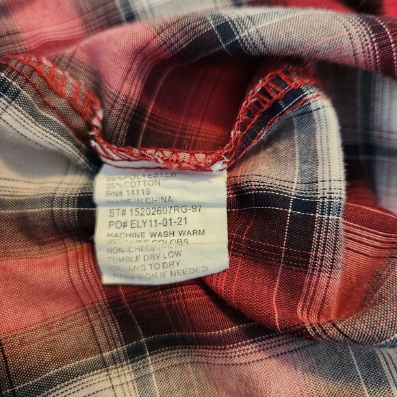 Ely Cattleman Men's Size XL Pearl Snap Short Sleeve - Picture 5 of 5